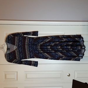 Elephant and Paisley Striped Dress